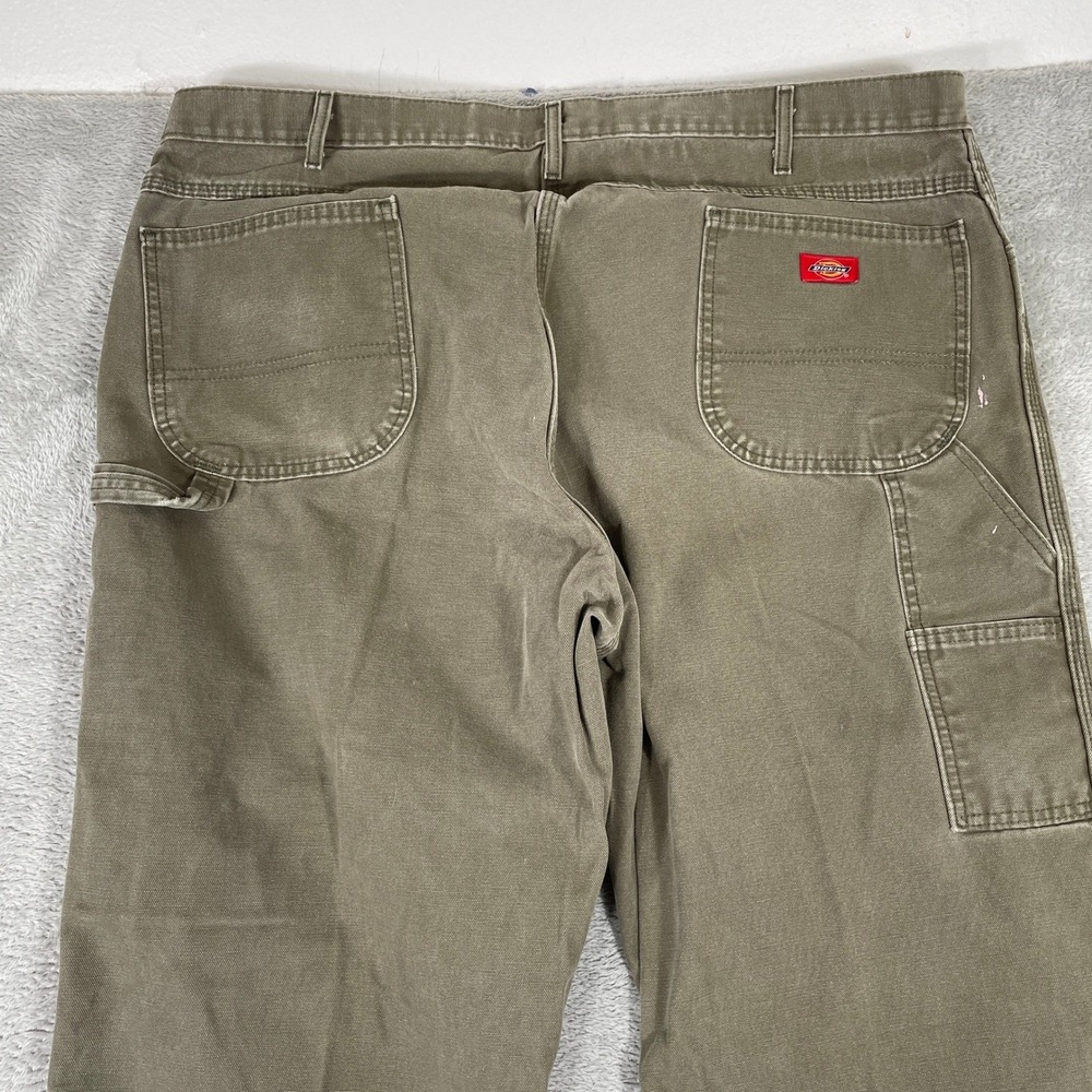 Dickies Carpenter Pants Mens 44x32 Brown Duck Canvas Utility Workwear Skater - Picture 10 of 15